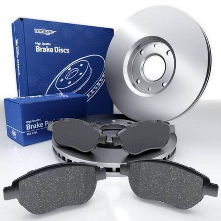 Plaquettes + disques de frein pour Citroen Berlingo I Van (1999-2011) - Tomex - TX 13-42 + TX 70-24 (essieu avant)