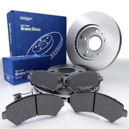 Plaquettes + disques de frein pour Citroen Jumper II Van (2006-....) - Tomex - TX 14-40 + TX 70-60 (essieu avant)