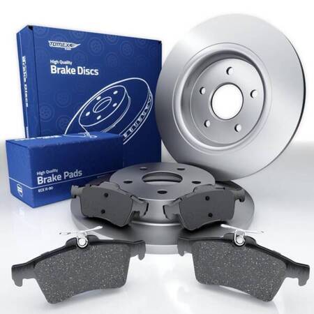 Plaquettes + disques de frein pour Ford Focus C-MAX I Monospace (2003-2007) - Tomex - TX 14-28 + TX 71-75 (essieu arrière)