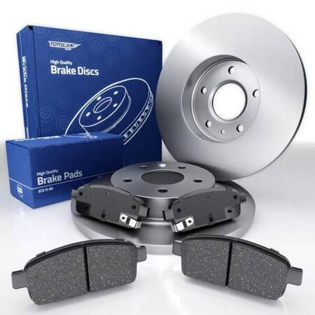 Plaquettes + disques de frein pour Opel Astra H Classic Hayon, Break (2009-2014) - Tomex - TX 16-52 + TX 72-59 (essieu arrière)