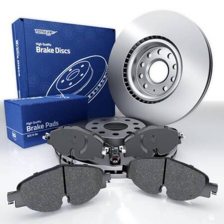 Plaquettes + disques de frein pour Seat Tarraco SUV (2018-....) - Tomex - TX 16-97 + TX 71-12 (essieu avant)