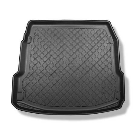 Tapis de coffre pour Audi A8 D4 Berline (10.2013-10.2017) - bac de coffre - protection de coffre voiture - Aristar - Guardliner - version standard et longue ; avec roue de secours = coffre plat; aussi pour la version Quattro