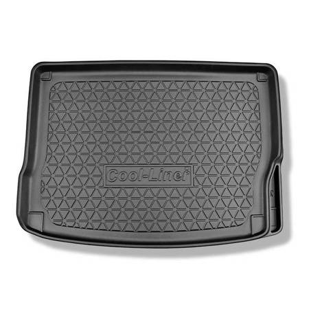 Tapis de coffre pour Kia Niro Crossover (08.2016-05.2022) - bac de coffre - protection de coffre voiture - Aristar - Cool liner - avec / sans subwoofer; coffre supérieur (avec rangement); cavité droite amovible dans les modèles avec batteries PHEV (Hybrid