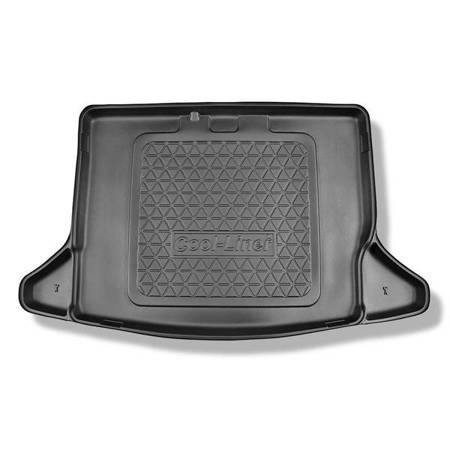 Tapis de coffre pour Kia Niro Crossover (08.2016-05.2022) - bac de coffre - protection de coffre voiture - Aristar - Cool liner - coffre inférieur (sans rangement); cavité droite et gauche amovible dans les modèles avec batteries et / ou subwoofer