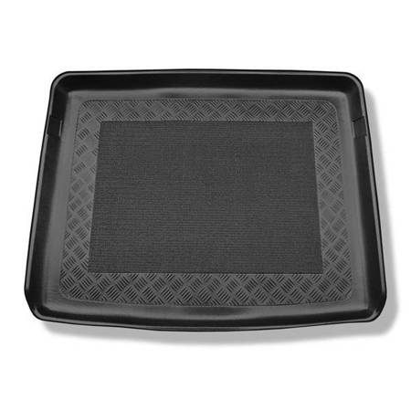 Tapis de coffre pour Mercedes-Benz Classe B W246 Sports Tourer (10.2011-12.2018) - bac de coffre - protection de coffre voiture - Aristar - Standard - coffre supérieur ; avec plancher double du coffre (avec EASY VARIO PLUS SYSTEM (surface de chargement pl