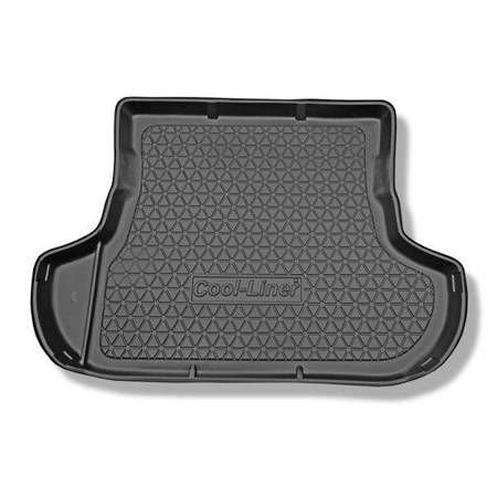 Tapis de coffre pour Mitsubishi Outlander II SUV (03.2007-08.2012) - bac de coffre - protection de coffre voiture - Aristar - Cool liner - 5/7 places; 3e rangée abaissée (avec et sans subwoofer)