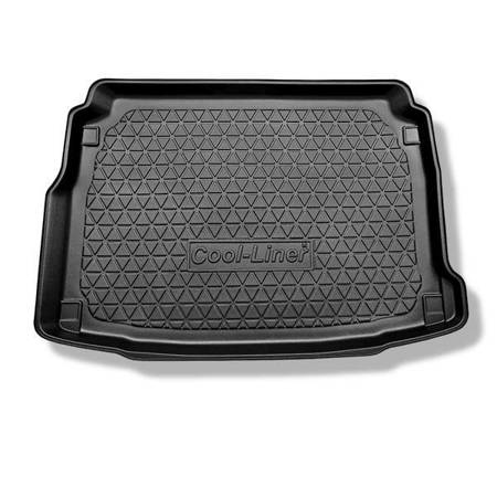 Tapis de coffre pour Peugeot 308 II Hayon (08.2013-11.2021) - bac de coffre - protection de coffre voiture - Aristar - Cool liner - coffre supérieur (seuil de chargement plat); avec cavité droite; avec roue de secours taille normale