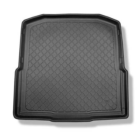 Tapis de coffre pour Skoda Octavia III 5E Break (05.2013-05.2020) - bac de coffre - protection de coffre voiture - Aristar - Guardliner - coffre inférieur (sans plancher multi-fonctions)