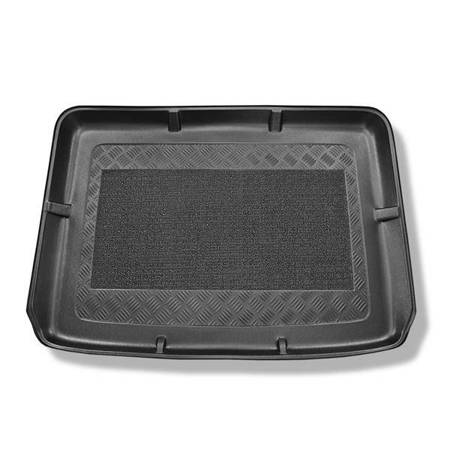 Tapis de coffre pour Skoda Yeti SUV (06.2009-11.2017) - bac de coffre - protection de coffre voiture - Aristar - Standard - coffre supérieur ; avec roue de secours taille normale 