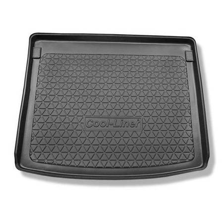 Tapis de coffre pour Volkswagen Caddy Life, Comfortline, Trendline Break (2004-10.2020) - bac de coffre - protection de coffre voiture - Aristar - Cool liner - 5 places; insonorisations sur les parois du coffre