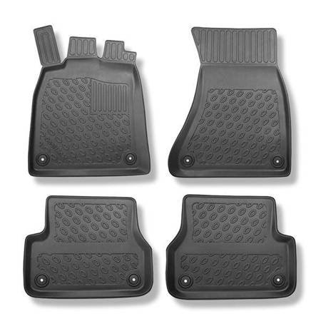 Tapis de sol en TPE pour Audi A6 C7 Berline (03.2011-05.2018) - tapis de voiture - noir - Aristar - Cool liner