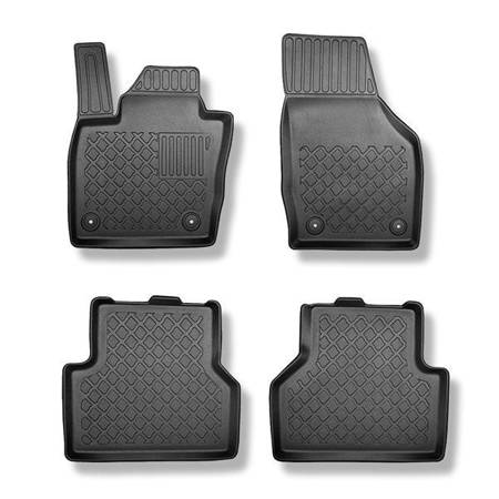 Tapis de sol en TPE pour Audi Q3 SUV (08.2011-06.2018) - tapis de voiture - noir - Aristar - Guardliner