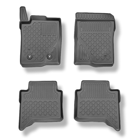 Tapis de sol en TPE pour Ford Ranger Pick-up (11.2022-....) - tapis de voiture - noir - Aristar - Guardliner