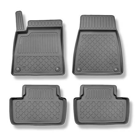 Tapis de sol en TPE pour Polestar 2 Berline (07.2020-....) - tapis de voiture - noir - Aristar - Guardliner