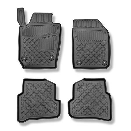 Tapis de sol en TPE pour Skoda Fabia III NJ Combi (01.2015-2023) - tapis de voiture - noir - Aristar - Guardliner