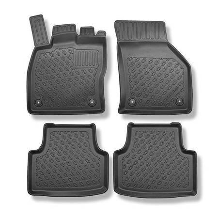 Tapis de sol en TPE pour Skoda Octavia III 5E Liftback (02.2013-05.2020) - tapis de voiture - noir - Aristar - Cool liner