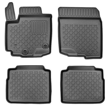 Tapis de sol en TPE pour Suzuki S-Cross III Hybrid SUV (11.2021-....) - tapis de voiture - noir - Aristar - Guardliner