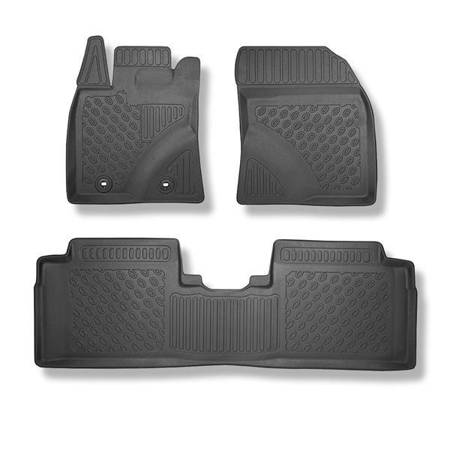 Tapis de sol en TPE pour Toyota Avensis III Berline (01.2009-2023) - tapis de voiture - noir - Aristar - Cool liner