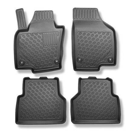 Tapis de sol en TPE pour Volkswagen Tiguan I SUV (07.2007-04.2016) - tapis de voiture - noir - Aristar - Cool liner