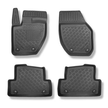 Tapis de sol en TPE pour Volvo V40 II Berline (07.2012-07.2019) - tapis de voiture - noir - Aristar - Cool liner