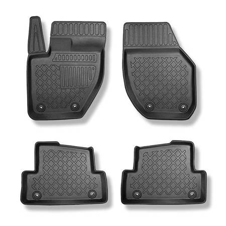 Tapis de sol en TPE pour Volvo V40 II Berline (07.2012-07.2019) - tapis de voiture - noir - Aristar - Guardliner