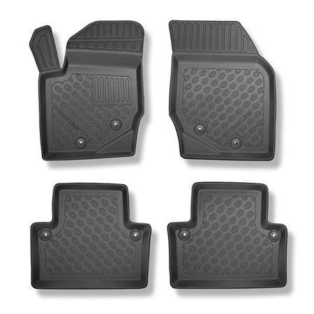 Tapis de sol en TPE pour Volvo XC90 I SUV (2002-04.2015) - tapis de voiture - noir - Aristar - Cool liner - 5 ou 7 sièges; sans la troisième rangée de sièges