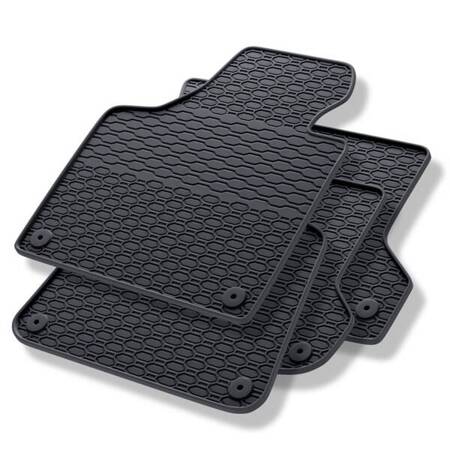 Tapis de sol en caoutchouc pour Audi A3 8P (2003-2012) - tapis de voiture - noir - Geyer & Hosaja - 839/4C