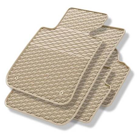 Tapis de sol en caoutchouc pour BMW 3 E90, E91 (2004-2013) - tapis de voiture - beige - Geyer & Hosaja - 826/4B