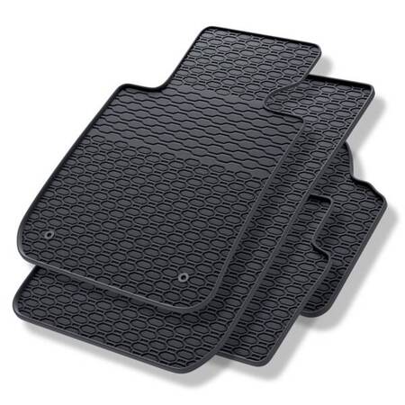 Tapis de sol en caoutchouc pour BMW 3 E90, E91 (2004-2013) - tapis de voiture - noir - Geyer & Hosaja - 826/4C