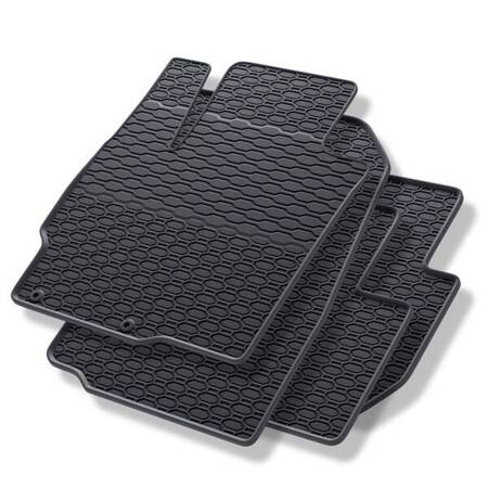 Tapis de sol en caoutchouc pour Citroen C-Crosser (2007-2012) - tapis de voiture - noir - Geyer & Hosaja - 856/4C