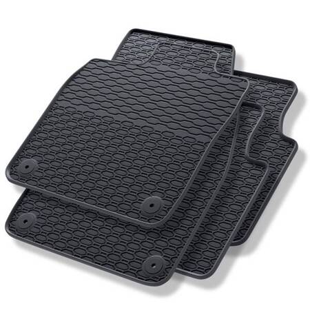 Tapis de sol en caoutchouc pour Cupra Tavascan (2023-....) - tapis de voiture - noir - Geyer & Hosaja - 911/4C