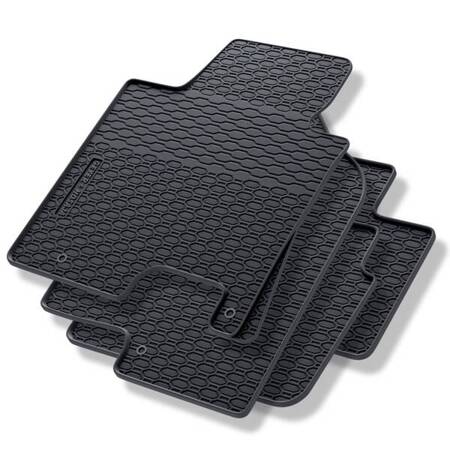 Tapis de sol en caoutchouc pour Hyundai i30 II (2012-2017) - tapis de voiture - noir - Geyer & Hosaja - 831/4C