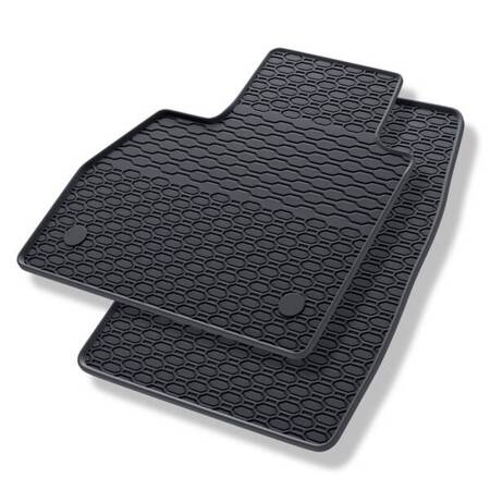 Tapis de sol en caoutchouc pour Mercedes-Benz Citan (2012-2021) - tapis de voiture - noir - Geyer & Hosaja - 838/2C