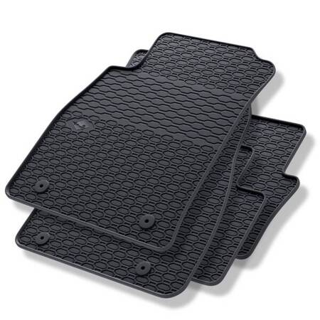 Tapis de sol en caoutchouc pour Opel Insignia I (2008-2017) - tapis de voiture - noir - Geyer & Hosaja - 804/4C