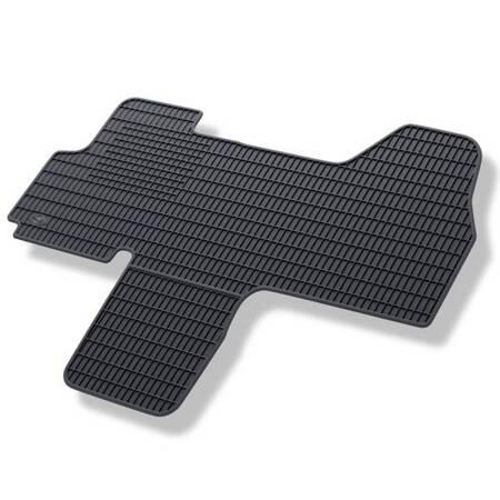 Tapis de sol en caoutchouc pour Opel Movano C (2022-....) - tapis de voiture - noir - Geyer & Hosaja - 846/1C