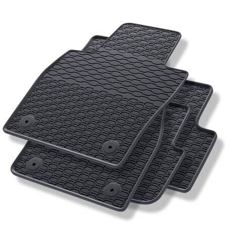 Tapis de sol en caoutchouc pour Seat Arona (2017-....) - tapis de voiture - noir - Geyer & Hosaja - 889/4C