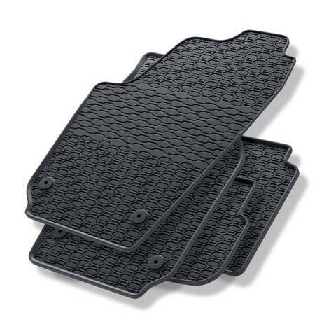 Tapis de sol en caoutchouc pour Seat Ibiza III (2002-2008) - tapis de voiture - noir - Geyer & Hosaja - 910/4C