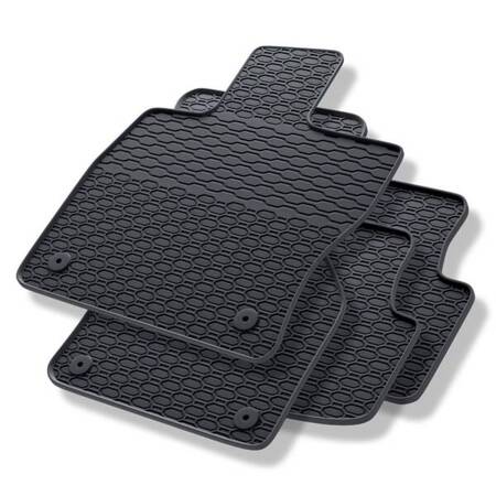 Tapis de sol en caoutchouc pour Seat Leon III (2013-2020) - tapis de voiture - noir - Geyer & Hosaja - 810/4C