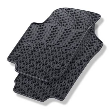 Tapis de sol en caoutchouc pour Seat Mii (2011-2019) - tapis de voiture - noir - Geyer & Hosaja - 814/2C