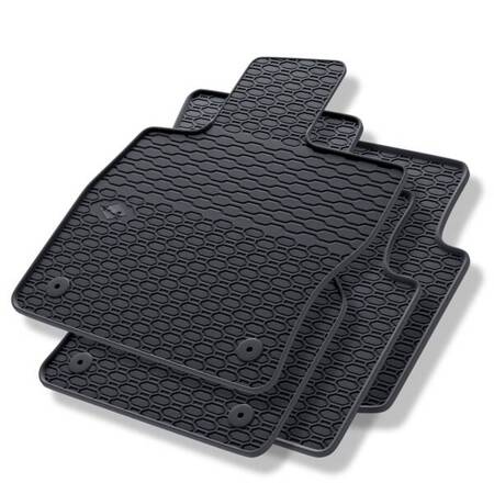 Tapis de sol en caoutchouc pour Volkswagen Arteon (2017-....) - tapis de voiture - noir - Geyer & Hosaja - 914/4C