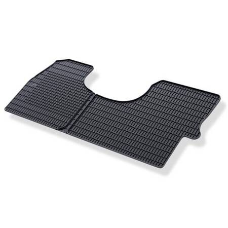 Tapis de sol en caoutchouc pour Volkswagen Crafter I (2006-2016) - tapis de voiture - noir - Geyer & Hosaja - 803/1C