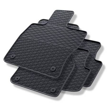 Tapis de sol en caoutchouc pour Volkswagen Golf VII (2012-2020) - tapis de voiture - noir - Geyer & Hosaja - 810/4C