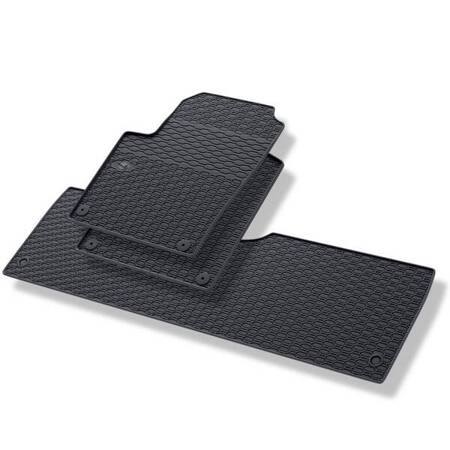 Tapis de sol en caoutchouc pour Volkswagen Sharan I (1995-2010) - tapis de voiture - noir - Geyer & Hosaja - 819/3C