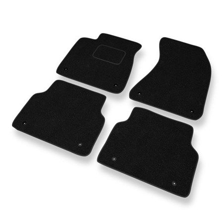 Tapis de sol feutre pour Audi A8 III D4 (version courte) (2010-2017) - tapis de voiture - noir - DGS Autodywan