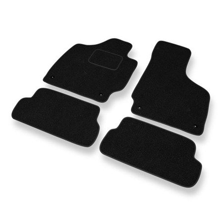 Tapis de sol feutre pour Audi TT II 8J (2006-2014) - tapis de voiture - noir - DGS Autodywan