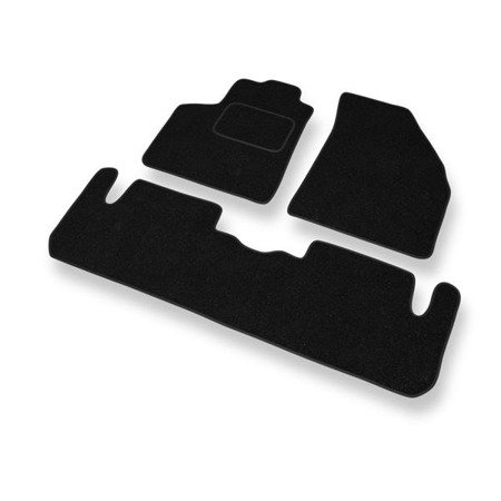 Tapis de sol feutre pour Chevrolet Rezzo (2004-2008) - tapis de voiture - noir - DGS Autodywan