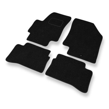 Tapis de sol feutre pour Hyundai Accent III (2006-2011) - tapis de voiture - noir - DGS Autodywan