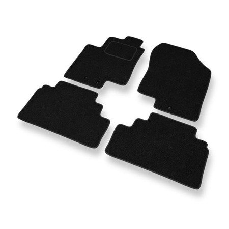 Tapis de sol feutre pour Hyundai ix20 (2010-2015) - tapis de voiture - noir - DGS Autodywan