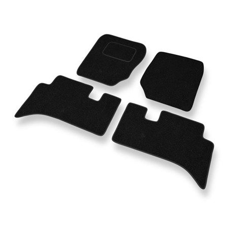 Tapis de sol feutre pour Land Rover Range Rover II (1994-2001) - tapis de voiture - noir - DGS Autodywan