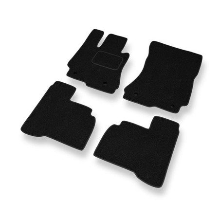 Tapis de sol feutre pour Mercedes-Benz Classe S W221 (version courte) (2006-2013) - tapis de voiture - noir - DGS Autodywan